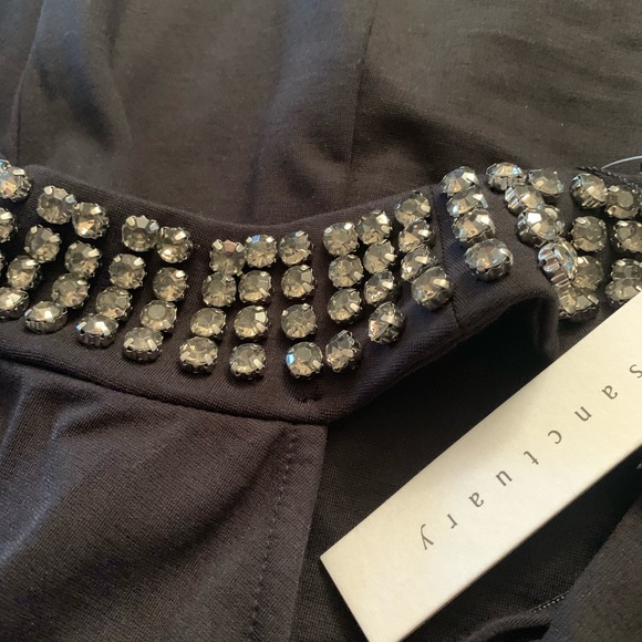 NWT! Sanctuary Black Beaded Dress~Size XS - Picture 6 of 7